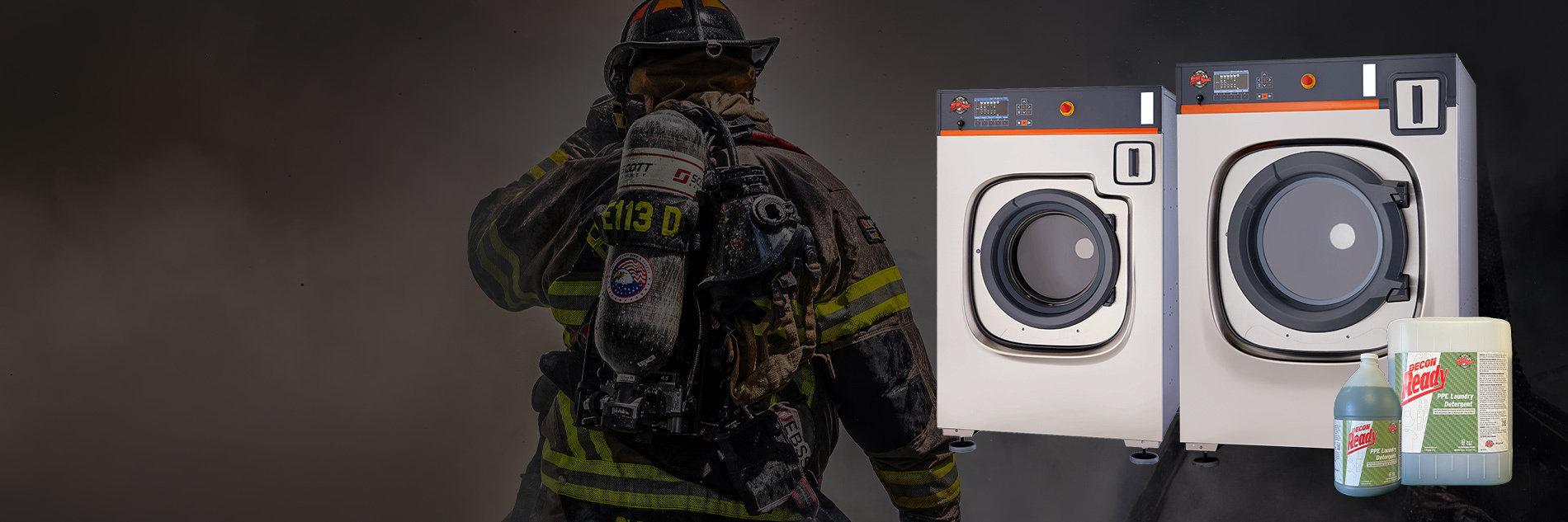 Ready Rack Smart-Wash Series Extractors with Decon Ready for Firefighter PPE and Turnout Gear Ready Rack Smart-Wash Series Extractors with Decon Ready for Firefighter PPE and Turnout Gear