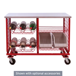 Ready Rack Worktable WT-2W-2424 Shown with Optional Accessories