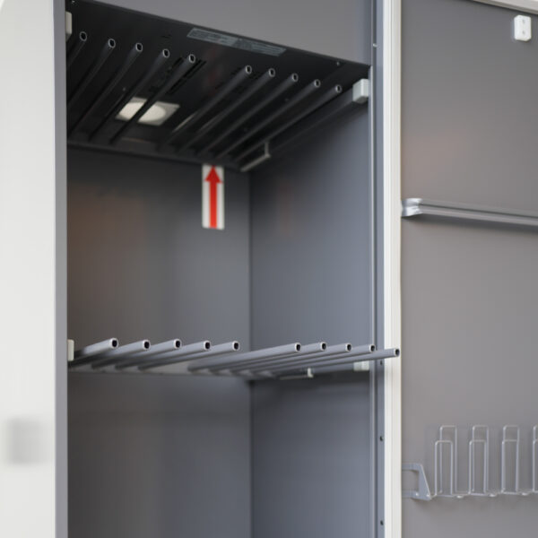 Vortex Drying Cabinet - 2-Gear - VDC2 - Hanger Racks Down