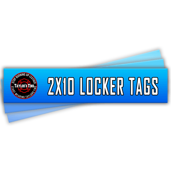 Taylor's Tins Locker Tags 10"x2"