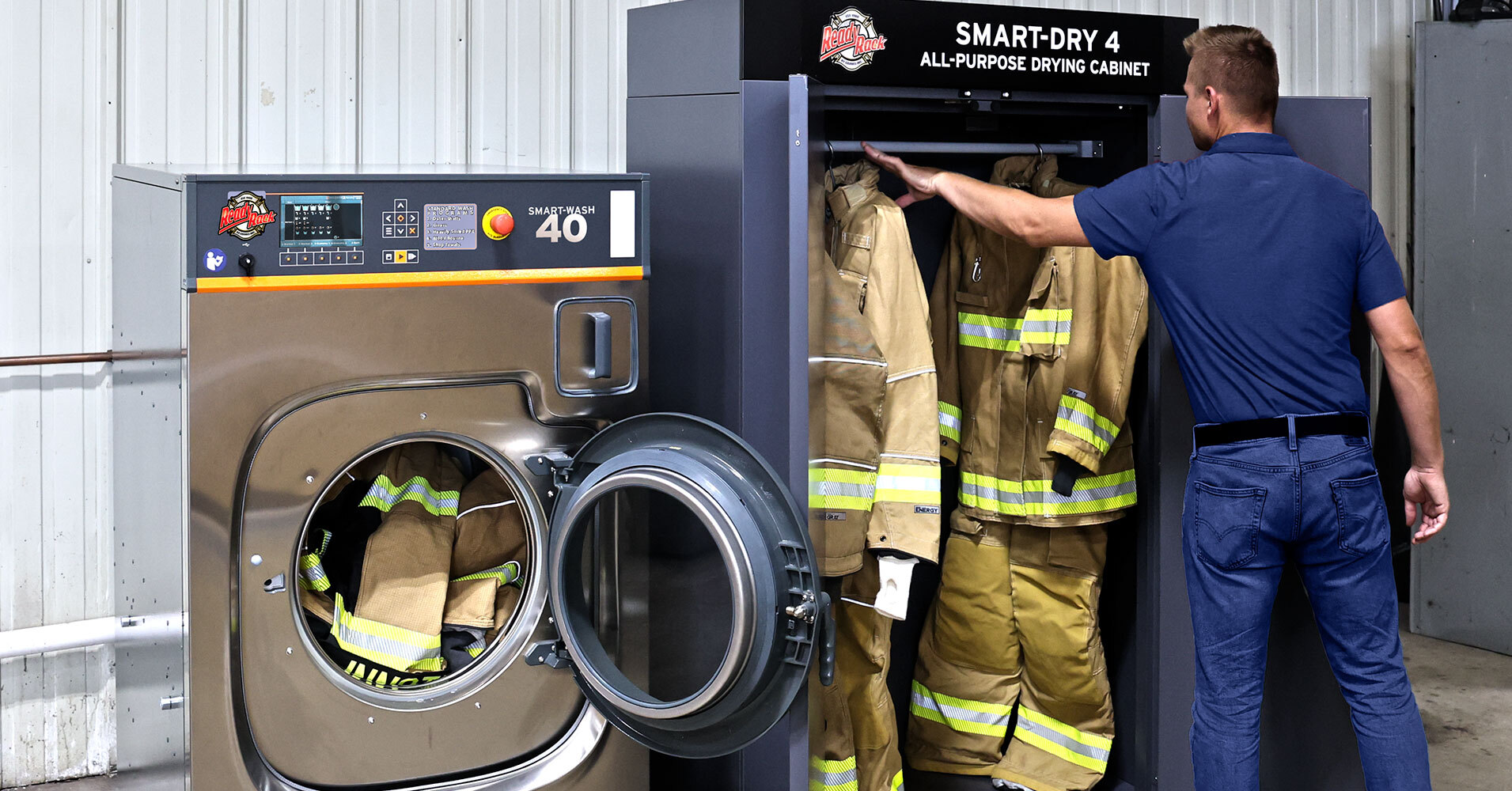 Ready Rack Wash & Dry Header featuring Smart-Wash 40 and Smart-Dry 4