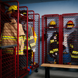 Red Rack | Firefighter PPE Storage