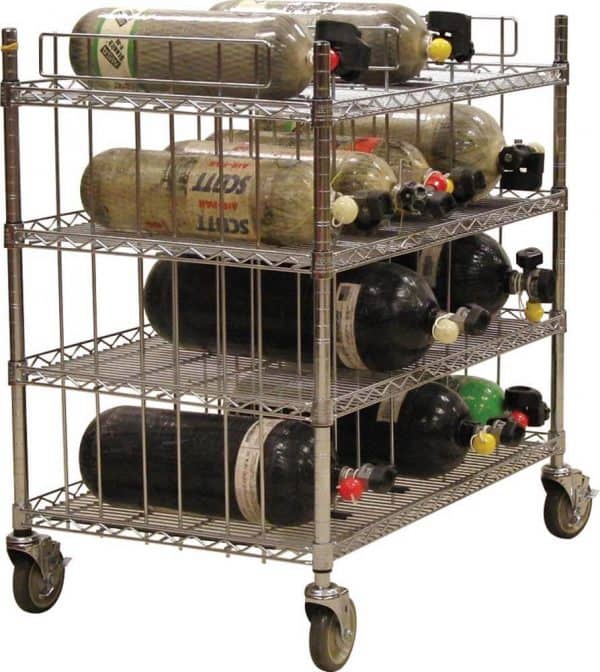 SCBA Mobile Bottle Cart